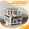 Grotta per gatti PawHut, rifugio per gatti in legno di Anteprima dell’immagine prodotto 5