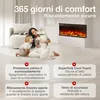 KAMINIO Camino elettrico LEA - Caminetto 3-in-1 con vista Anteprima dell’immagine prodotto 5