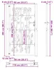 vidaXL Gartentor Schwarz 110 x 205 cm Pulverbeschichteter Produktbild-Vorschau 8
