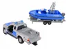 HKG Polizei-Auto mit Boot 12cm Spielzeug Produktbild-Vorschau 4