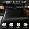 Satin Bettwäsche Set 198x203 Schwarz, 3 Teilig, Produktbild-Vorschau 6