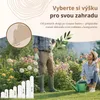 Floranica Obruba na hrob vlnitá dřevěná 100 x 30 cm, Hnědá Náhled obrázku produktu 2