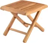 A wooden folding side table on a white background. Produktbild-Vorschau