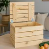 Holztruhe Natur mit Deckel  48 x 36 x 27cm Produktbild-Vorschau 3