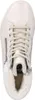 A top-down view of a white women's boot with laces and a shearling lining. Produktbild-Vorschau