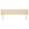 vidaXL Kopfteil mit Ohren Creme 183x23x78/88 cm Stoff -  Produktbild-Vorschau 7