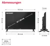 SHARP 24HA1705E 24 Zoll Fernseher LED TV mit HD Auflösung Produktbild-Vorschau 2