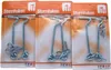 Robuste Sturmhaken 95mm Metall Silber 2er-Set für sichere Produktbild-Vorschau 2