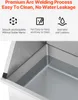 VEVOR Hundewaschstation aus Edelstahl, 870x490x1225mm Produktbild-Vorschau 3