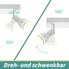 ZMH LED Deckenleuchte Weiß 6 Flammig Deckenlampe GU10 Produktbild-Vorschau 3