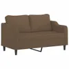 The Living Store 2-Sitzer-Sofa Braun 140 cm Stoff Produktbild-Vorschau 3