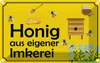 vianmo Blechschild 20x30 cm Honig aus eigener Imkerei Produktbild-Vorschau 1