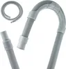 A grey flexible hose extension with connectors, shown in multiple configurations. Produktbild-Vorschau