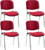 Nowy Styl Besucherstühle Iso ISO CR 1.3 C29 bordeaux Stoff, Produktbild-Vorschau 1