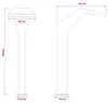 vidaXL Wodospad basenowy ze stali nierdzewnej 50 x 30 x 90 Podgląd zdjęcia produktu 7