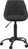 kancelářská židle vidaXL Black Velvet Náhled obrázku produktu 1