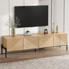 Merax Moderner TV-Schrank mit 4 Türen und 3D-Textur, TV Produktbild-Vorschau 2