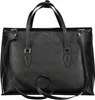 A black handbag is shown from the front against a white background. Produktbild-Vorschau