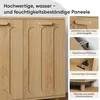 Panier à linge basculant avec panier amovible, en chêne Voir les images du produit 9