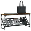 vidaXL Stojan na boty kouřový dub 90x30x45 cm odvozený Náhled obrázku produktu 3