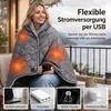 Elektrische USB Heizdecke 180 × 140 cm, 8 Heizzonen, 3 Produktbild-Vorschau 7