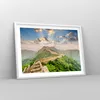 Gerahmtes Poster - Weißer Rahmen - Wand Berg asiatisch Produktbild-Vorschau 8