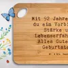 Mr. & Mrs. Panda Frühstücksbrettchen Spruch 92. Geburtstag Produktbild-Vorschau 3