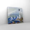 Bild auf Leinwand - Leinwandbild - Leuchtturm Wasser Produktbild-Vorschau 4