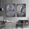 3D Wanddecoratie, metalen sculptuur, romantisch paar, 3 Productafbeelding-voorbeeld 6