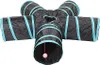 Fünf-Wege-Agility-Tunnel schwarz-blaue Variante 40157 Produktbild-Vorschau 1