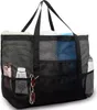 Sac de plage minimaliste en maille noir 43x39x20cm TP12 Voir les images du produit 5