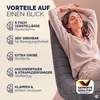 CASARIA Relaxsessel mit Verstellbarer Rückenlehne Cord Grau Produktbild-Vorschau 9