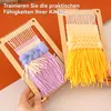 Sticken, Stricken & Weben für Kinder, DIY Holz Webrahmen, Produktbild-Vorschau 6