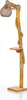 A floor lamp made of wood and rope, with a woven lampshade. Anteprima dell’immagine prodotto