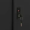 vidaXL Armoire de bureau avec porte coulissante noire Voir les images du produit 8