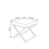 AX LIVING 1 Stk. Polster Hocker Pitinio 45 cm Creme Produktbild-Vorschau 4