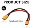 2x XT90 Buchse auf XT60 Stecker Adapter, 10 cm, 12 AWG, 90 A Productafbeelding-voorbeeld