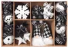 BRUBAKER 24-tlg. Christbaumschmuck Black and White - Produktbild-Vorschau 5