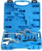 A blue plastic toolbox containing various metal automotive tools. Náhľad obrázku produktu