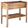 Relaxdays Hochbeet Holz, Ablagefach, Pflanzkasten Balkon, Produktbild-Vorschau 8