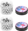 200Pcs Nagellack Shaker Perlen 304 Edelstahl Kugel AntiAcid Produktbild-Vorschau 1