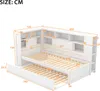 Flieks Schlafsofa mit Ausziehbett, Einzelbett mit USB und Produktbild-Vorschau 5