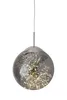 A pendant light with a glass sphere containing LED lights. Produktbild-Vorschau