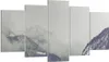 Bild auf Leinwand - Leinwandbild - 5 Teile - Berge Wald Produktbild-Vorschau 1