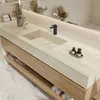 Wandhängendes Waschbecken-Set - Sinterstein - Travertine Produktbild-Vorschau 3