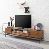 home24 Tv-Lowboard - 1 Fach - Pinie Massiv / Metall - 200 Produktbild-Vorschau 2