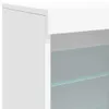 vidaXL Sideboard mit LED-Leuchten Weiß 142,5x37x67 cm Produktbild-Vorschau 13