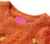 vidaXL Kinderpullover Gestrickt Dunkelorange 140 Produktbild-Vorschau 2