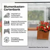 Mucola Gartenbank mit Blumenkästen Holzbank Holz Garten Produktbild-Vorschau 2