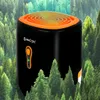 A black dehumidifier with orange accents is shown in a forest setting. Anteprima dell’immagine prodotto